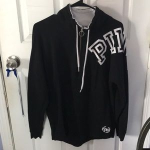 Pink pull over half zip.